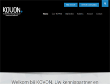 Tablet Screenshot of kovon.nl